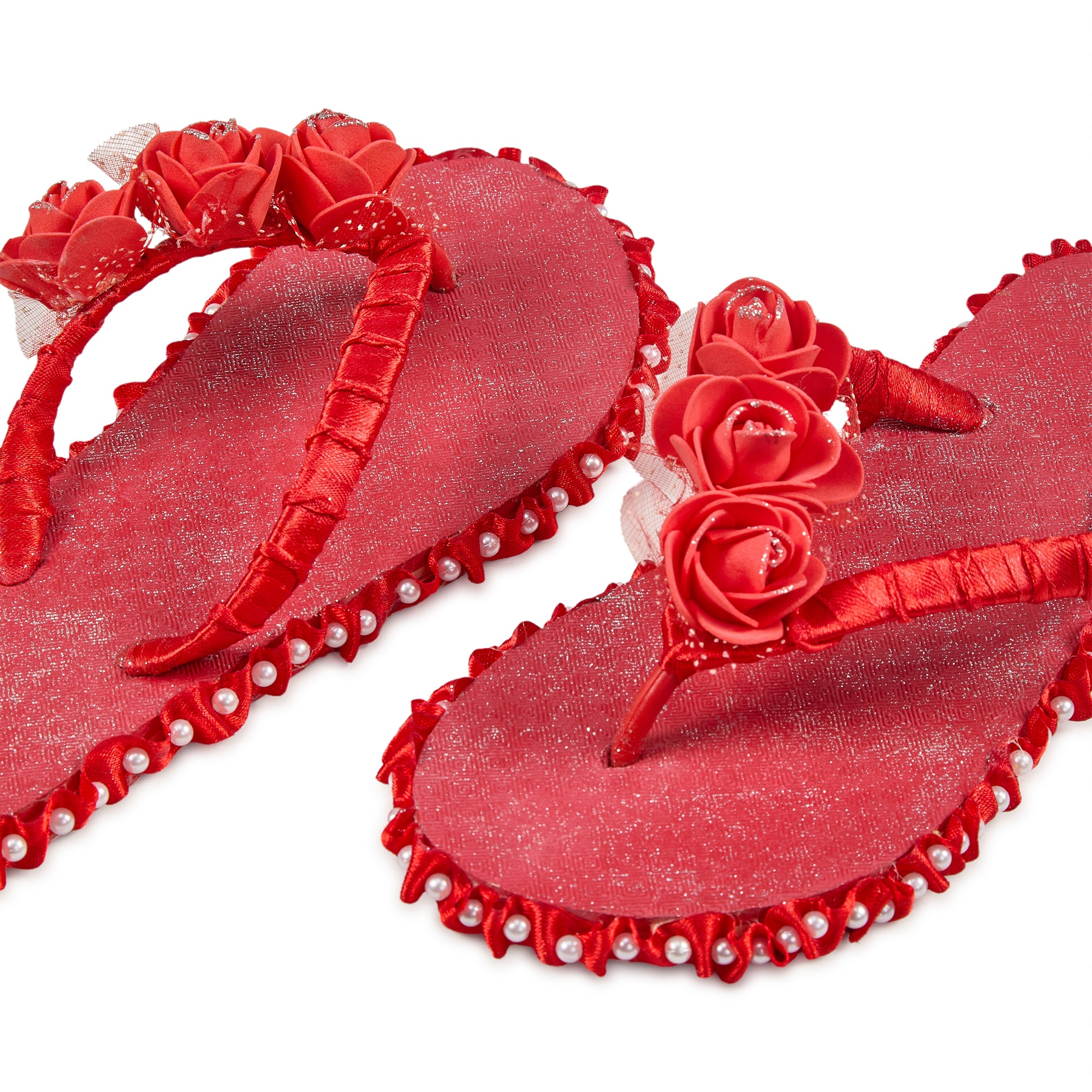 Scarlet Bloom Slippers