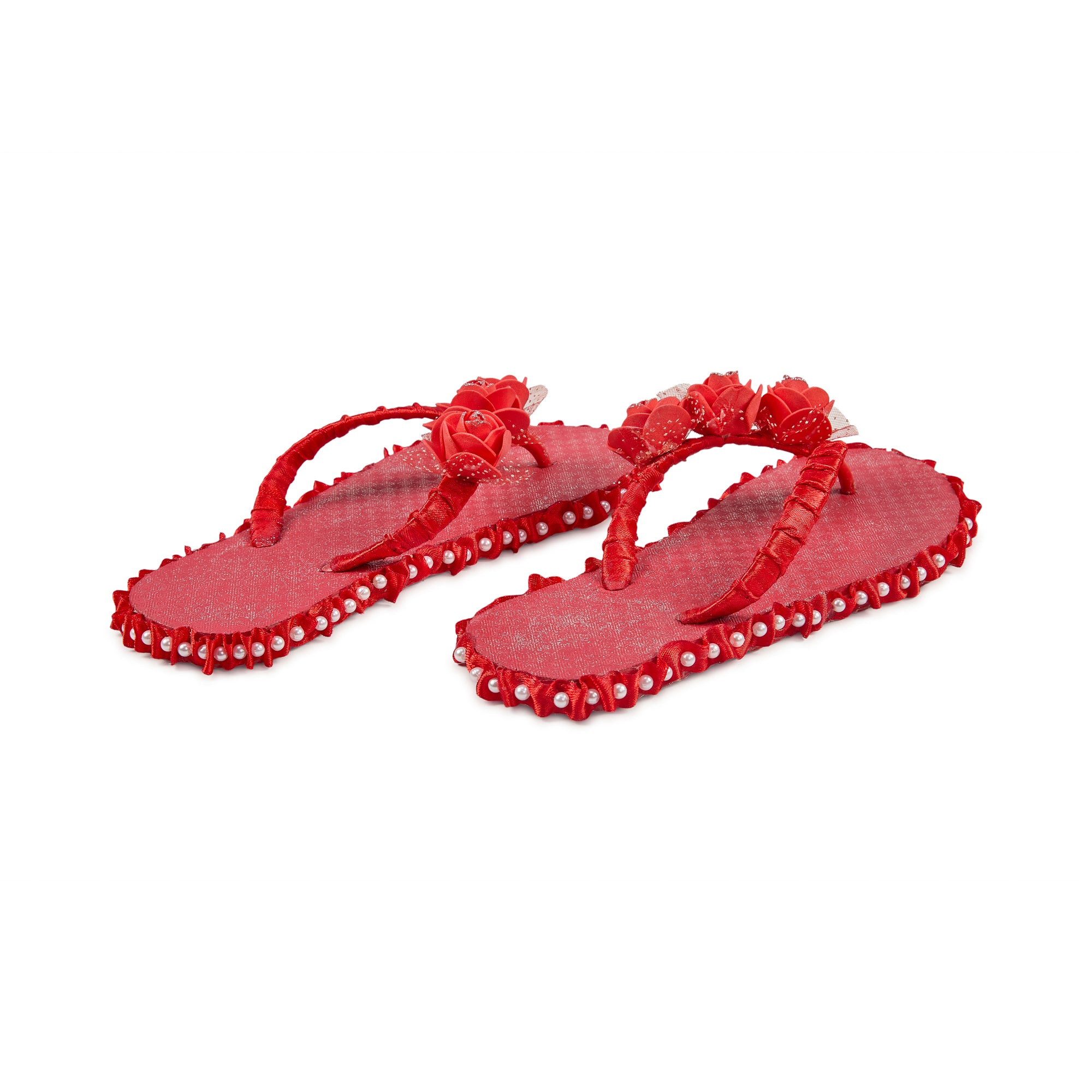 Scarlet Bloom Slippers