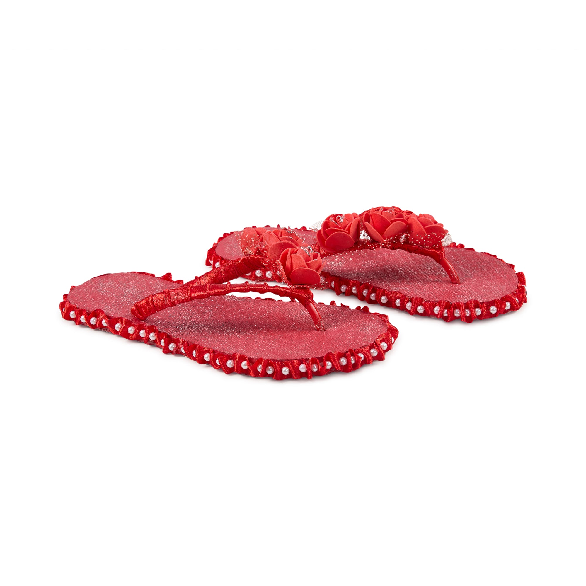 Scarlet Bloom Slippers