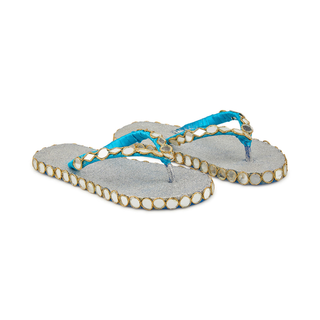 Azure Spark Slippers