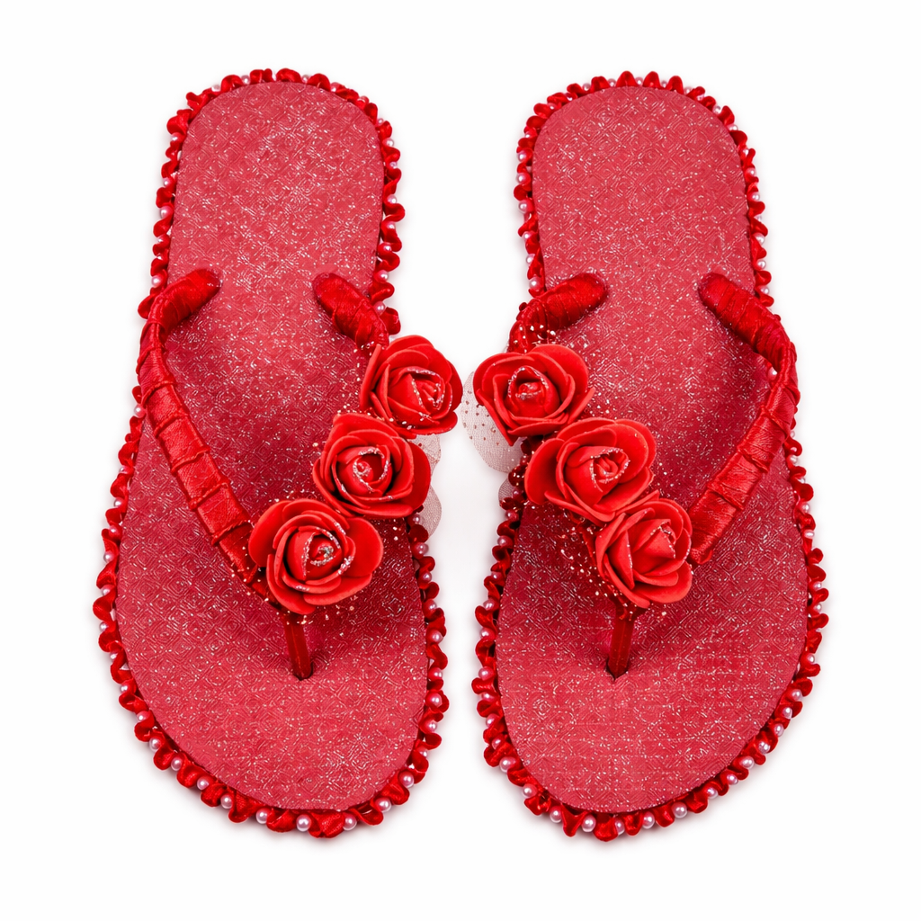 Scarlet Bloom Sandals