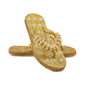 Aurora Gold Pearl Handcrafted Slippers
