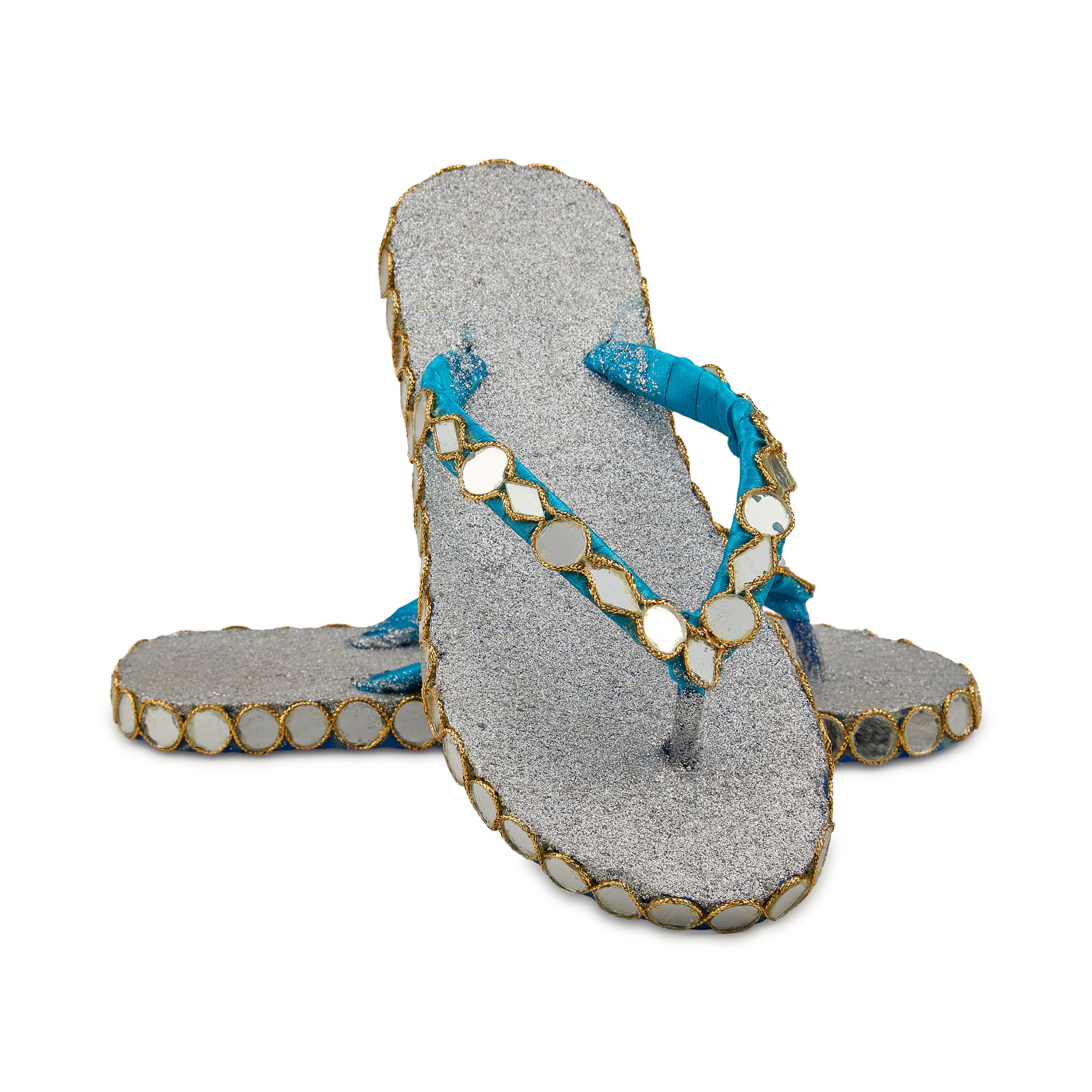 Azure Spark Slippers