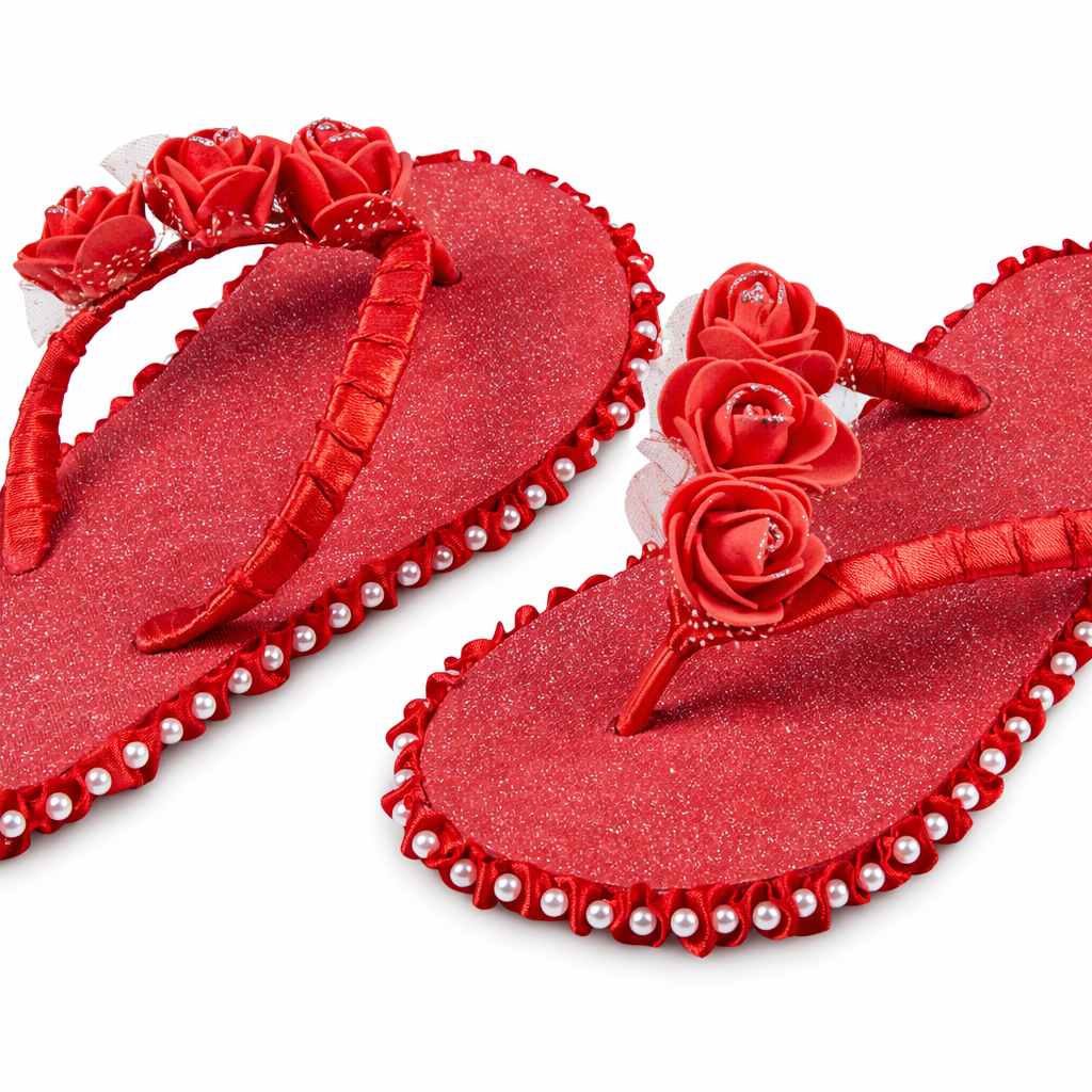 Scarlet Bloom Sandals