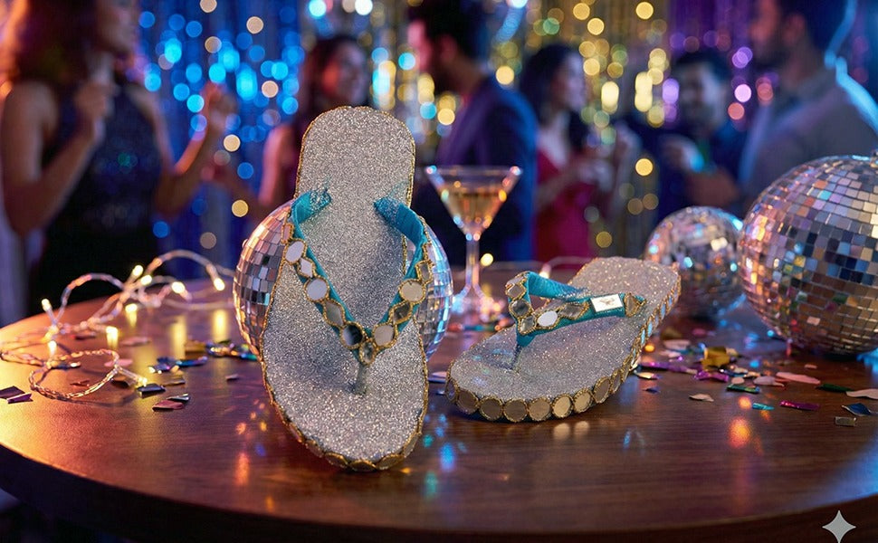 Azure Spark Slippers