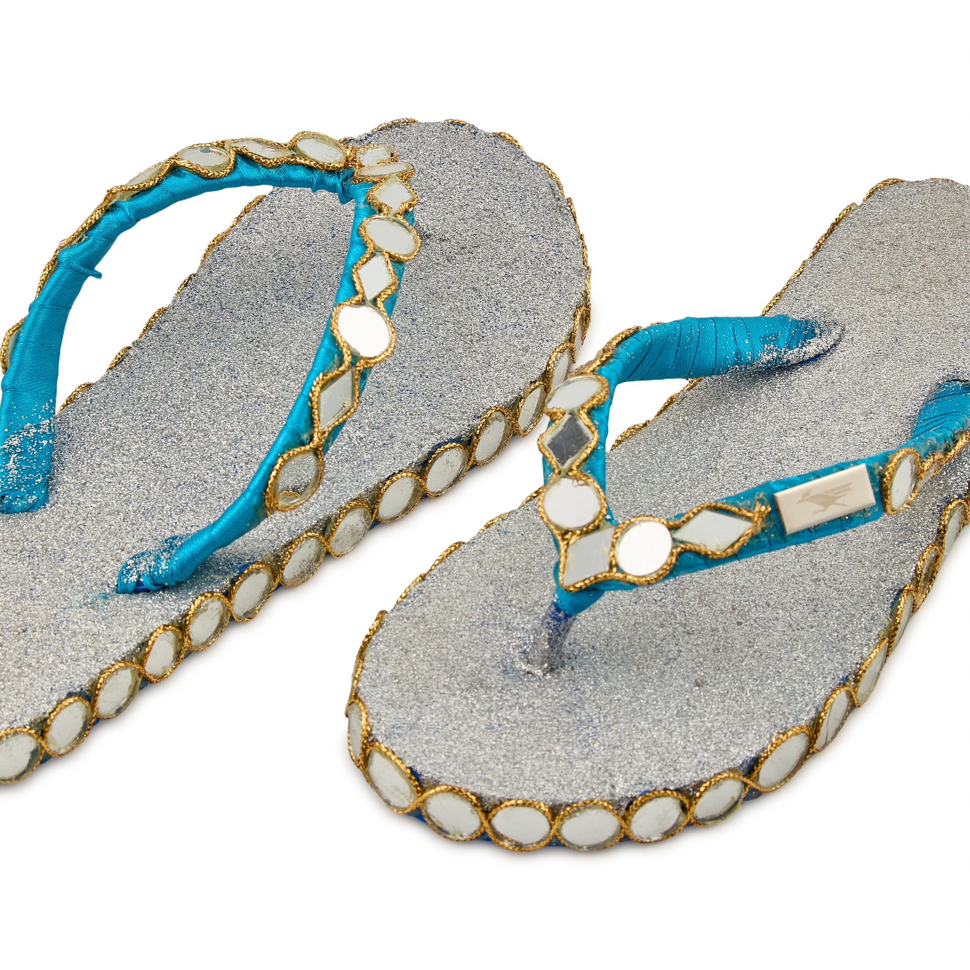 Azure Spark Slippers